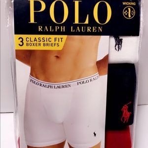 NEW Ralph Lauren Classic  box of briefs 3 pack L